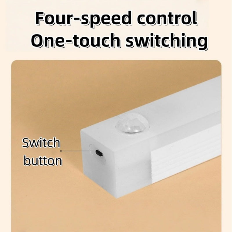 Versatile Rechargeable Motion Sensor LED Light - Effortless Magnetic Installation for Indoor Convenience