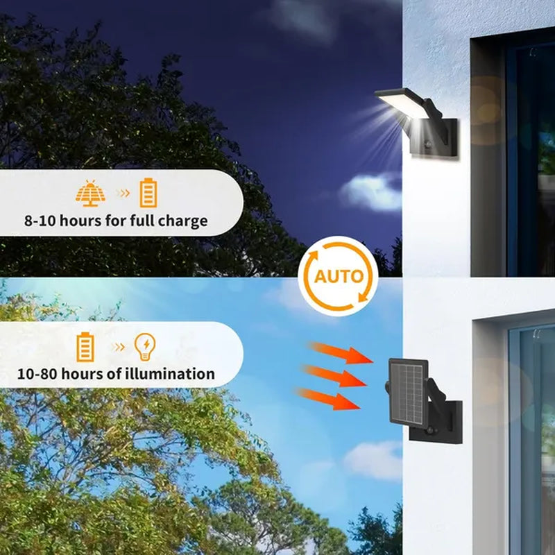 Illuminate Your Outdoors with Inowel Dimmable Solar Motion Sensor Wall Lights - Elegant Sconces for Patios & Porches!
