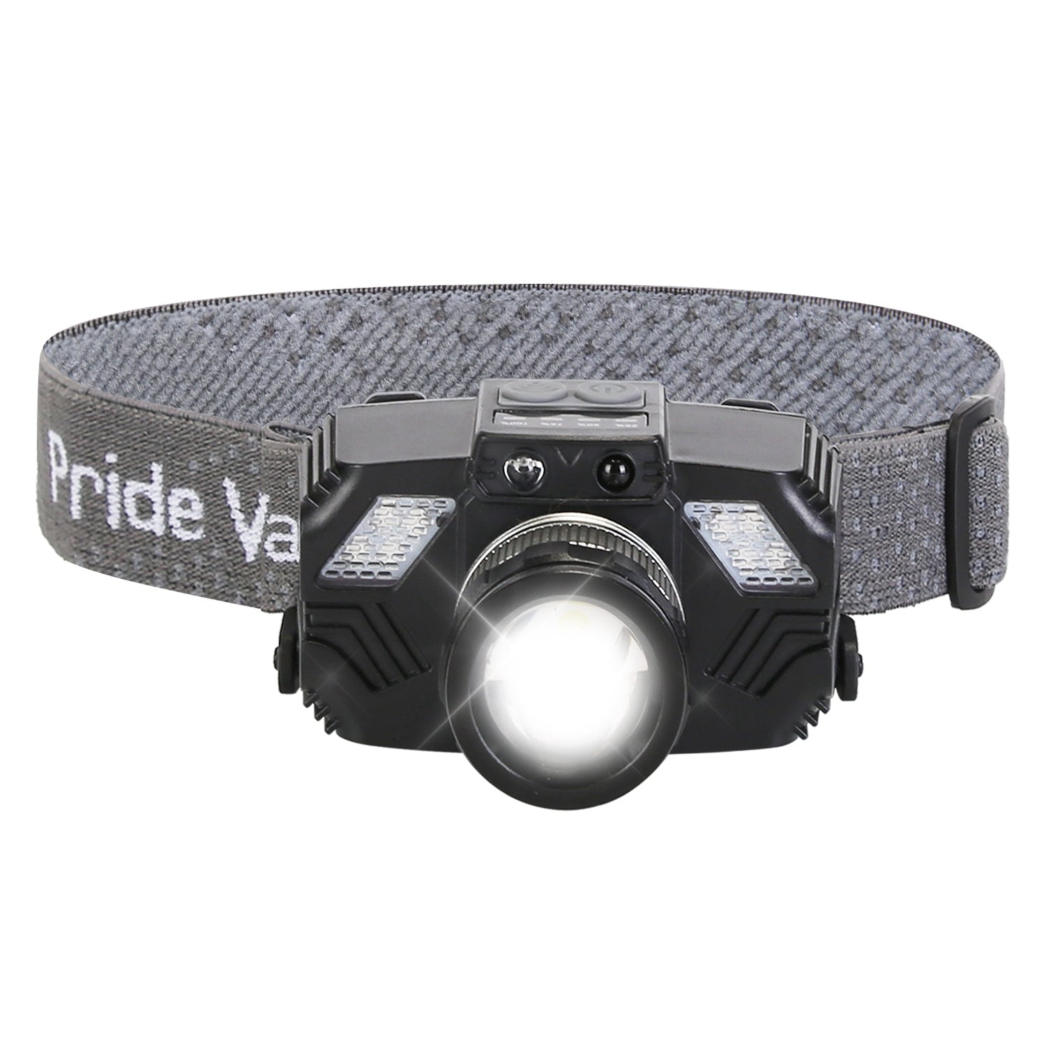 Ultimate Waterproof Motion Sensor LED Headlamp - Zoomable Flashlight with 3 Lighting Modes for All Your Outdoor Adventures!