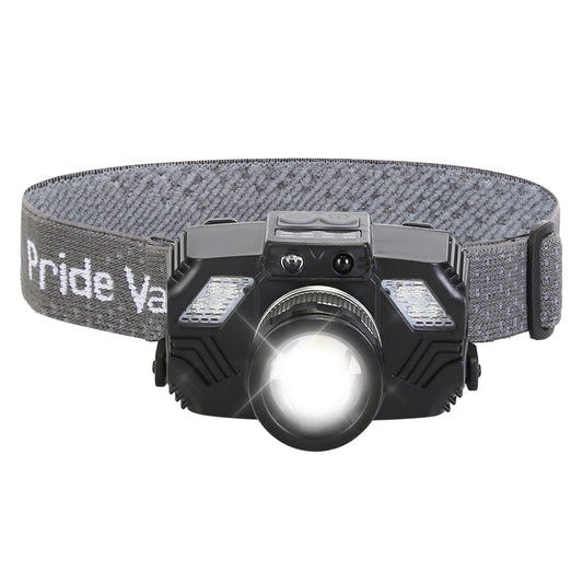Ultimate Waterproof Motion Sensor LED Headlamp - Zoomable Flashlight with 3 Lighting Modes for All Your Outdoor Adventures!