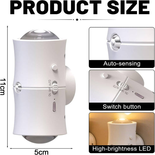 Effortless Illumination: Rechargeable 4-Pack Motion Sensor Night Lights