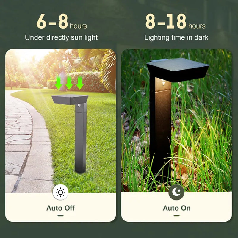 Transform Your Outdoor Space with Smart Solar LED Pathway Lights - Dusk to Dawn & Motion Sensor Technology!