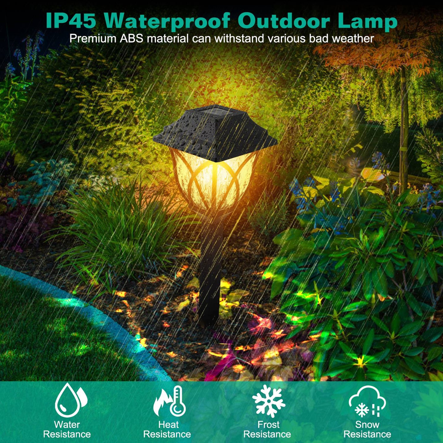 Illuminate Your Outdoors: 6-Pack Solar Powered Waterproof Stake Lights for Pathway, Garden, and Patio Decor