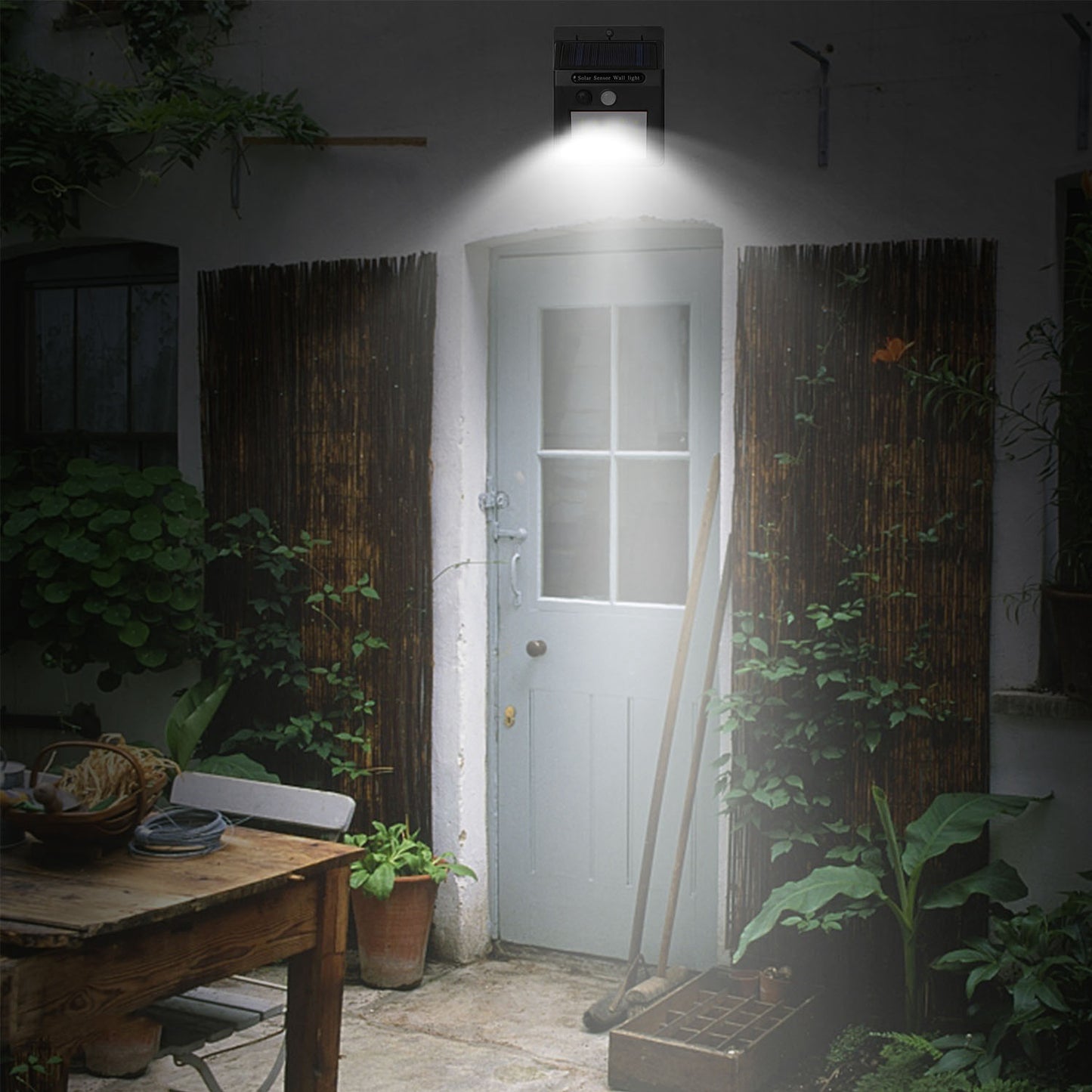 20 Bright LED Solar Motion Sensor Lights - Waterproof IP65, 120° Wide Angle for Ultimate Security in Garage, Front Door, Garden & Pathway