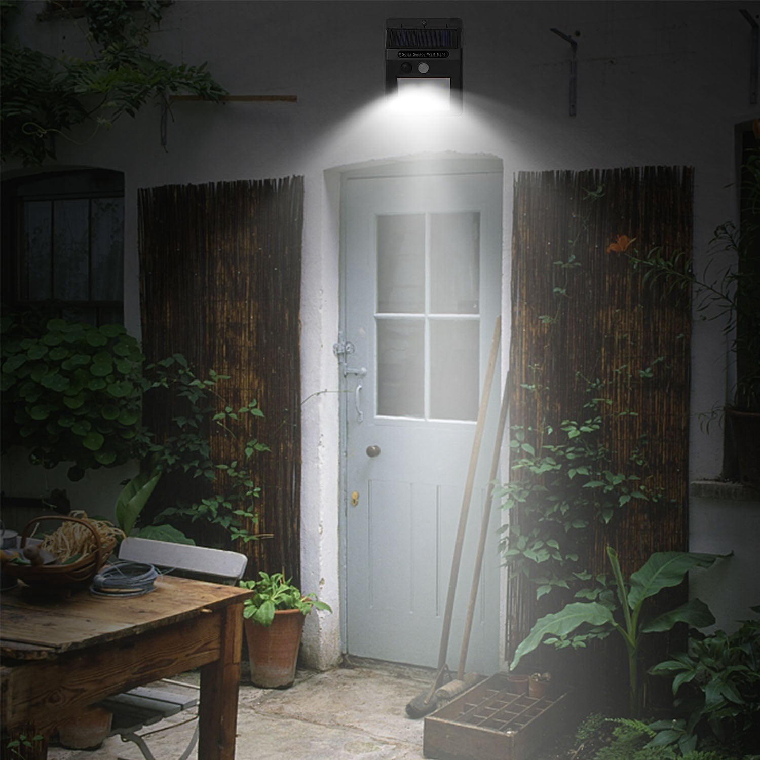 20 Bright LED Solar Motion Sensor Lights - Waterproof IP65, 120° Wide Angle for Ultimate Security in Garage, Front Door, Garden & Pathway