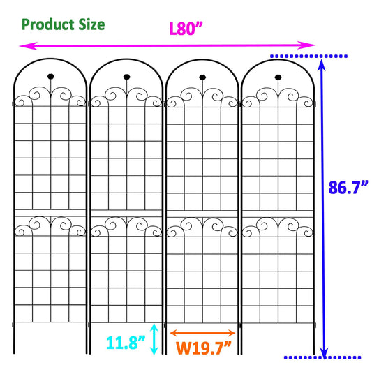 Stunning Elegant Metal Garden Trellis for Beautiful Climbing Plants