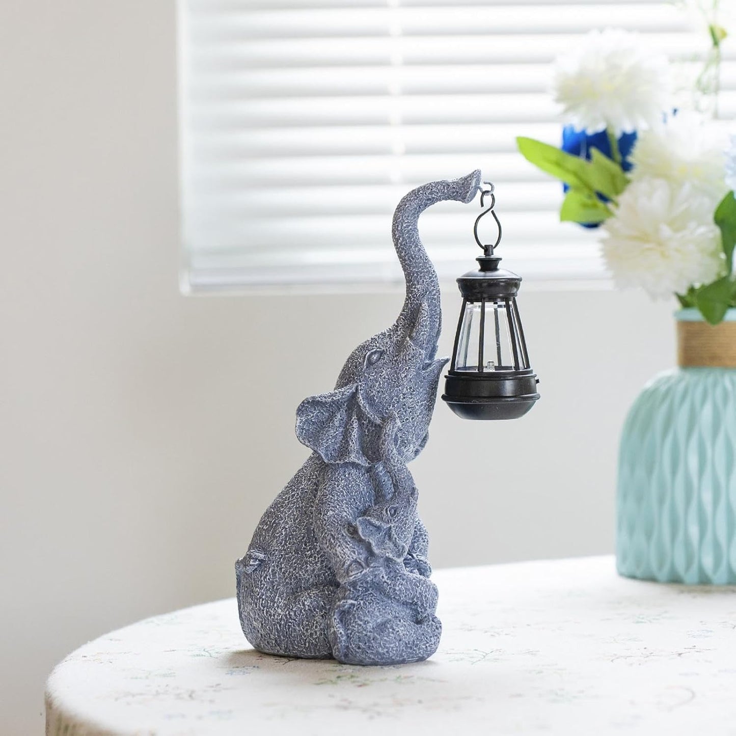 Enchanting Solar Elephant Light - Ideal for Indoor & Outdoor Decor, Garden Charm & Front Porch Accent