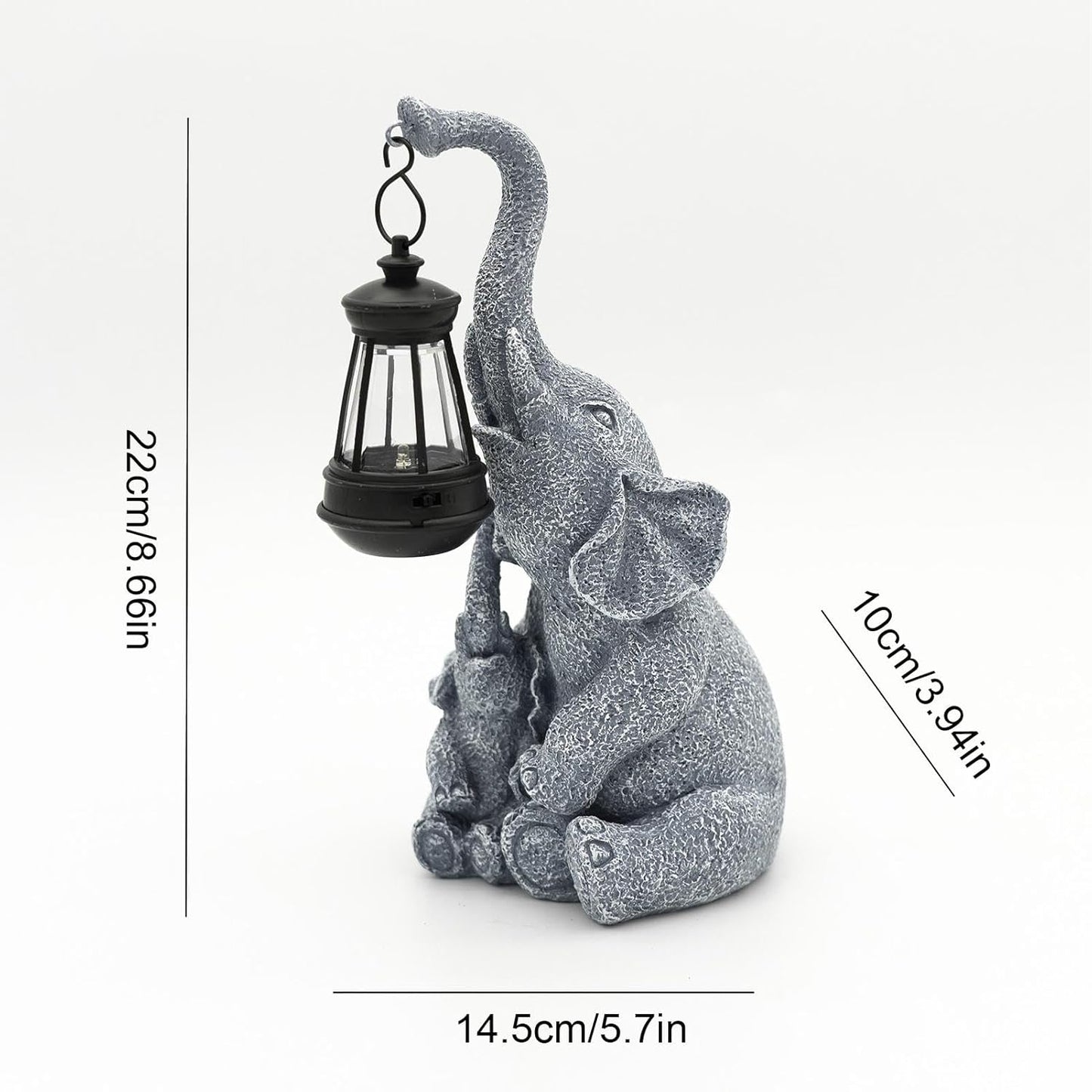 Enchanting Solar Elephant Light - Ideal for Indoor & Outdoor Decor, Garden Charm & Front Porch Accent