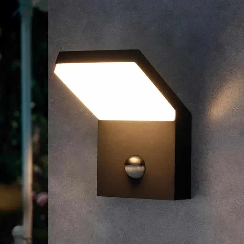 Stylish Inowel Outdoor LED Wall Light with Motion Sensor - Elegant Wall Sconce Lantern Fixture