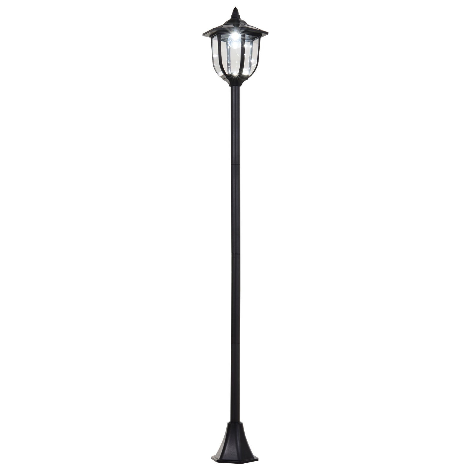Transform Your Outdoor Spaces with a 1.77M Solar Post Lamp - Elegant LED Lantern for Pathways and Gardens