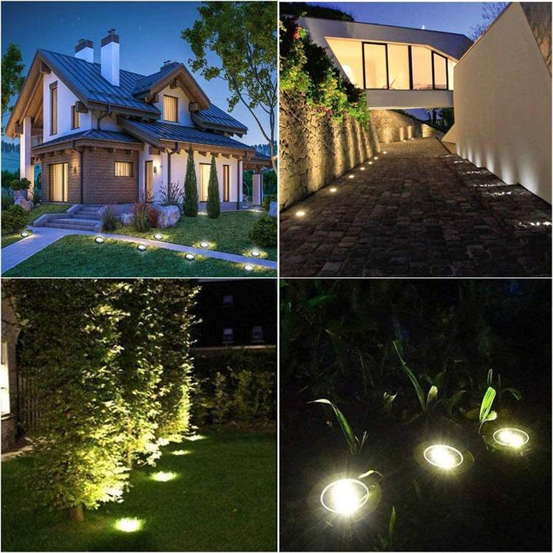 Transform Your Garden with Color Changing LED Solar Underground Lights - Waterproof Buried Lamps for a Stunning Outdoor Ambiance