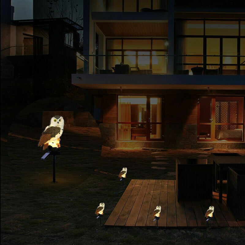 Transform Your Outdoor Space with Waterproof Solar Owl Garden Lights - Perfect for Pathways, Yards & Patios!