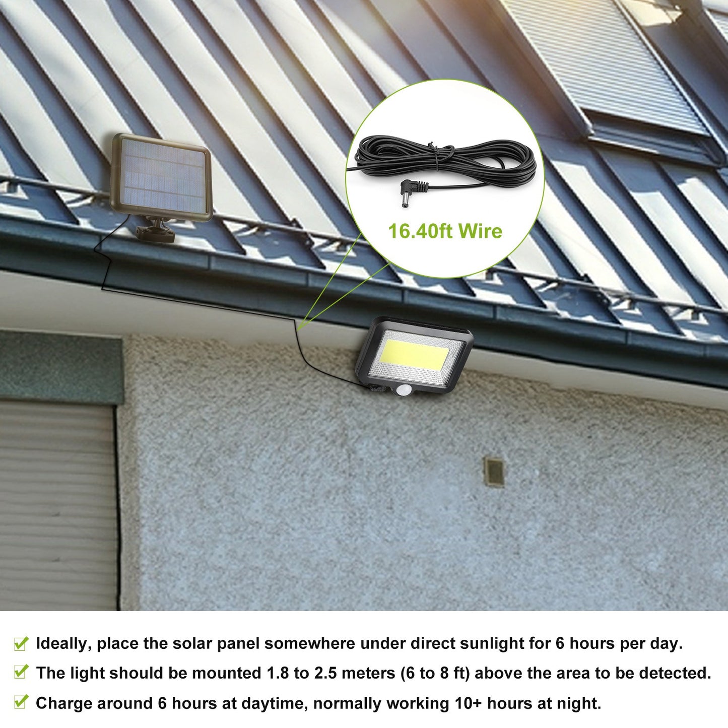 Transform Your Outdoor Space with Waterproof Solar Motion Sensor Wall Lights - Perfect for Front Door & Deck!