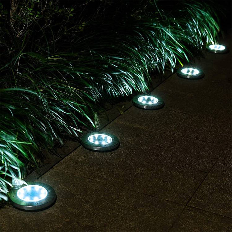 Transform Your Garden with Color Changing LED Solar Underground Lights - Waterproof Buried Lamps for a Stunning Outdoor Ambiance