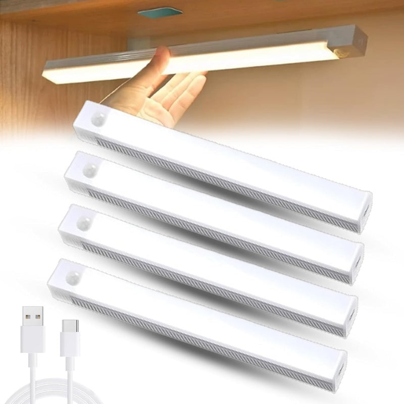 Versatile Rechargeable Motion Sensor LED Light - Effortless Magnetic Installation for Indoor Convenience