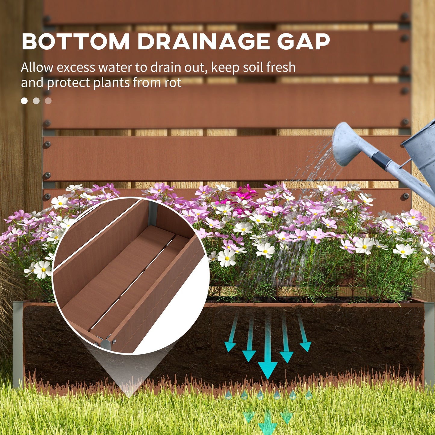Transform Your Garden with Our Chic Light Brown Trellis Planter for Climbing Plants - Stylish Raised Bed & Planter Box!