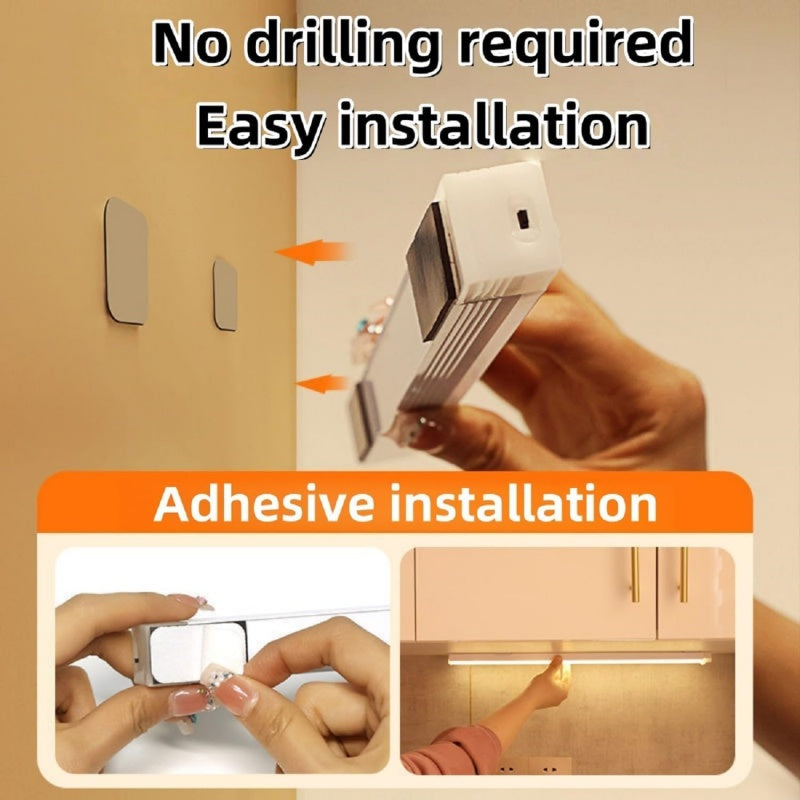 Versatile Rechargeable Motion Sensor LED Light - Effortless Magnetic Installation for Indoor Convenience
