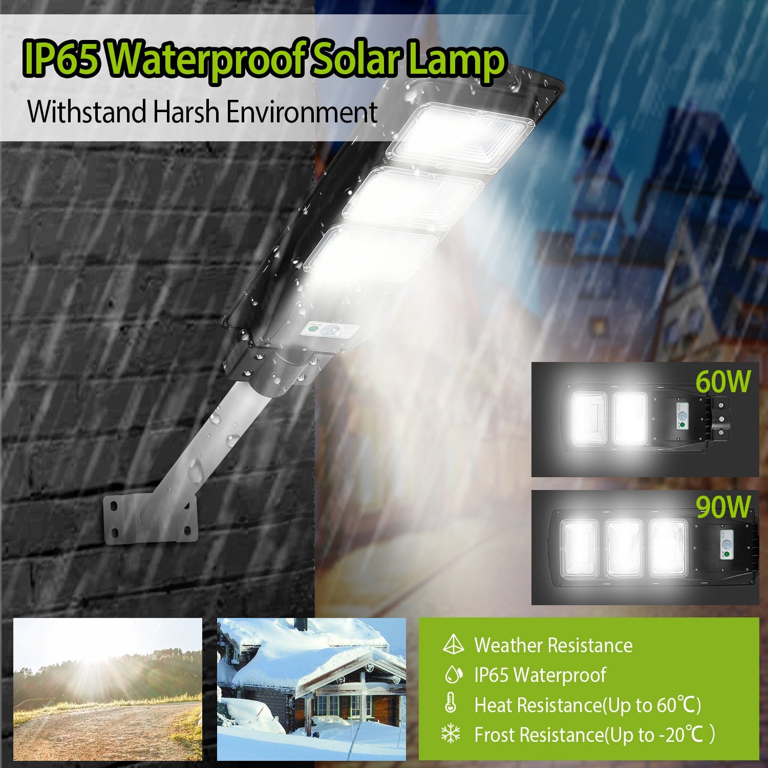 Illuminate Your Outdoors with 180 LED Solar Street Path Lights - Remote Control, Waterproof & Wireless for Garage, Front Door, and Garden Pathway!