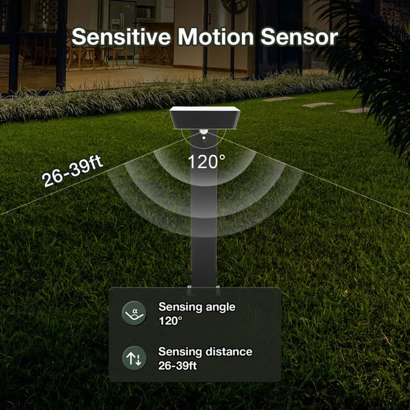 Transform Your Outdoor Space with Smart Solar LED Pathway Lights - Dusk to Dawn & Motion Sensor Technology!