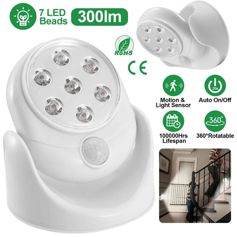 Transform Your Space with the Wireless LED Spotlight - 90° Motion Sensor Night Lamp