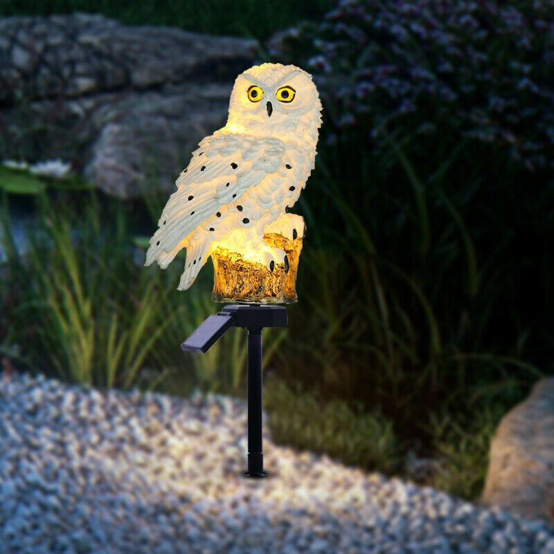Transform Your Outdoor Space with Waterproof Solar Owl Garden Lights - Perfect for Pathways, Yards & Patios!