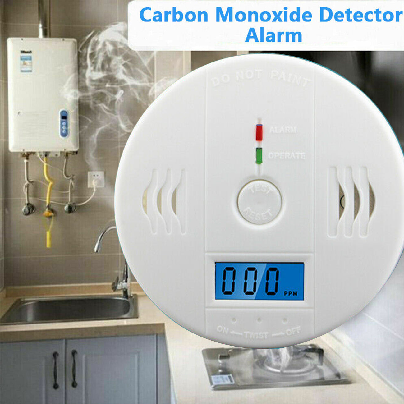 Ultimate CO Carbon Monoxide Alarm - Dependable Poison Detection & Safety Alert System