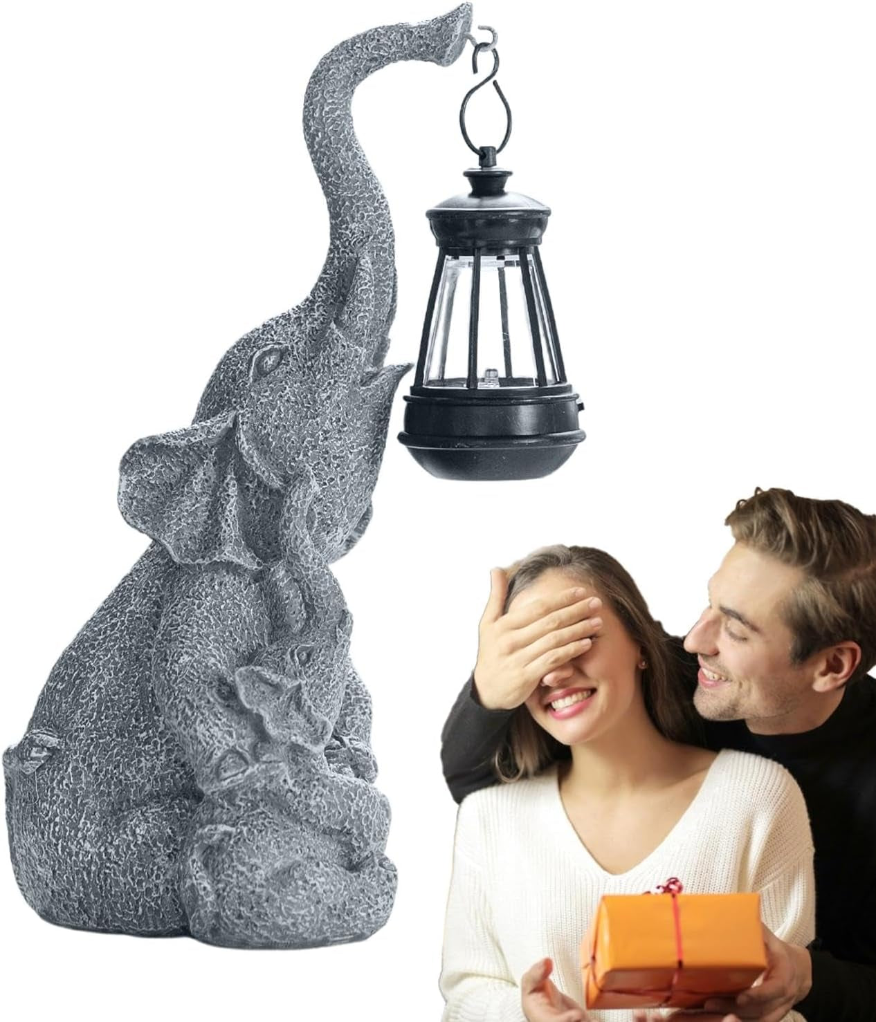 Enchanting Solar Elephant Light - Ideal for Indoor & Outdoor Decor, Garden Charm & Front Porch Accent