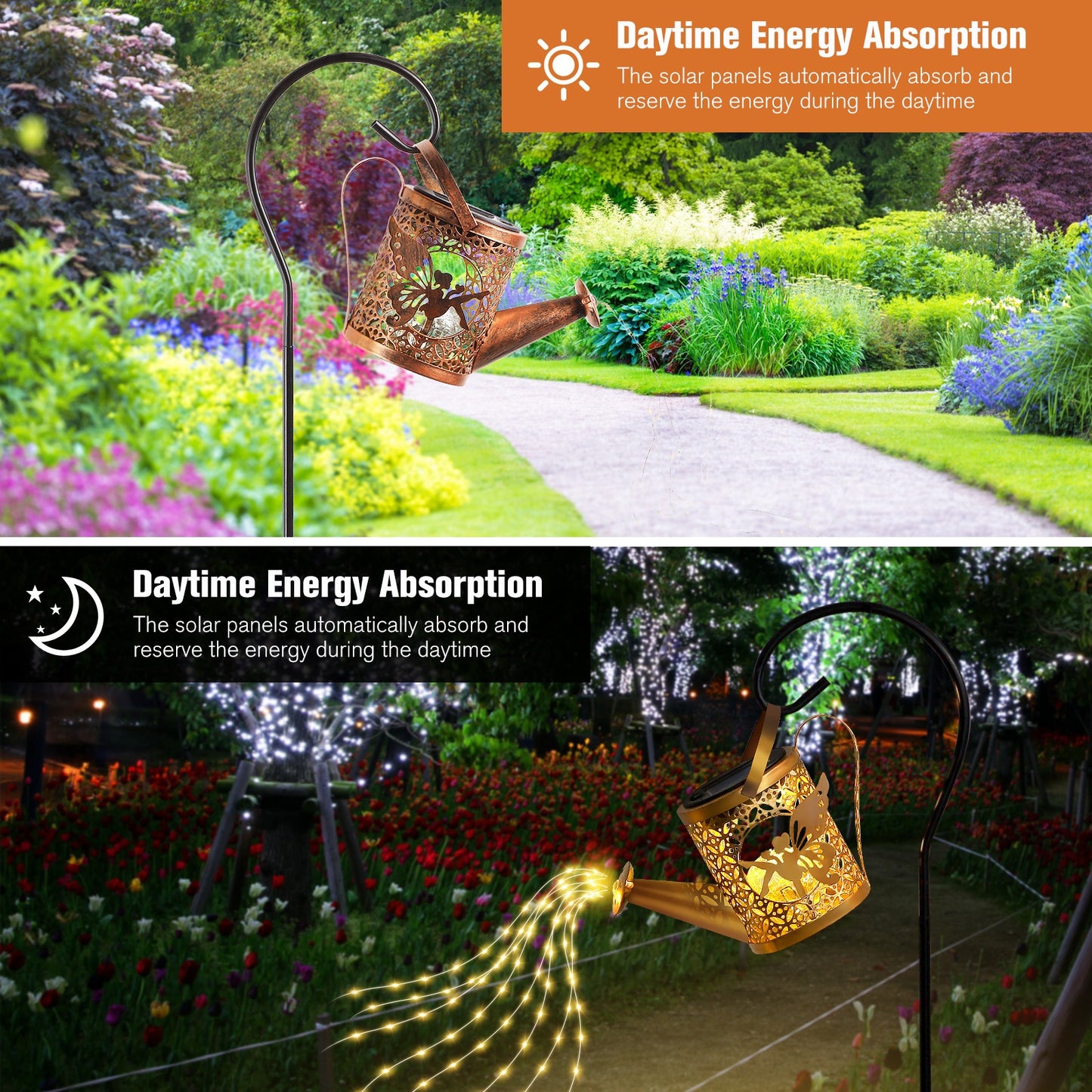 Enchanting Solar Watering Can Garden Lights - Waterproof Outdoor Decor for Patios, Yards, and Pathways - Ideal Gift for Garden Lovers!