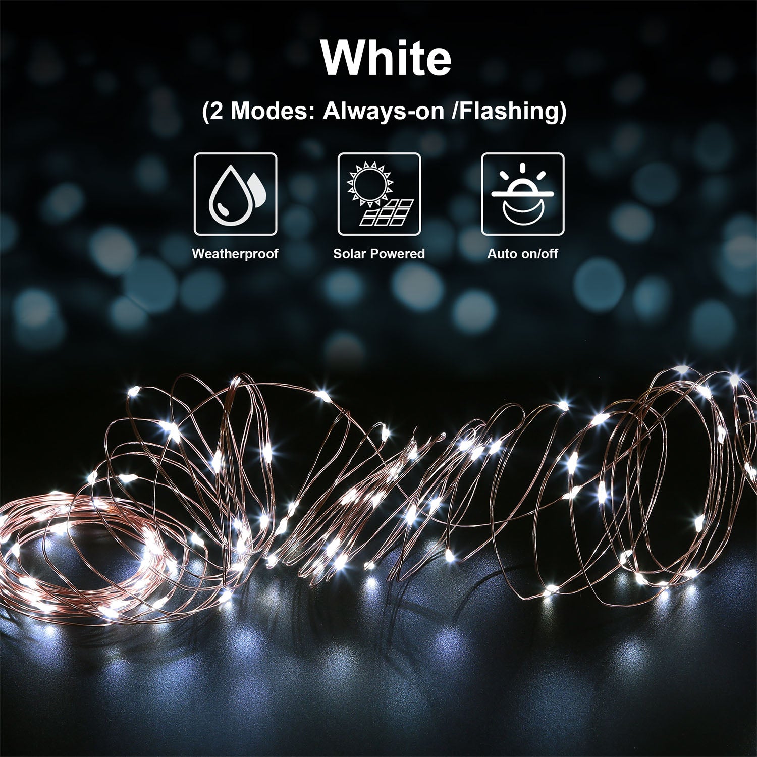 Illuminate Your Outdoor Events with Versatile Waterproof Solar String Lights - Perfect for Weddings, Parties, and Festivals!