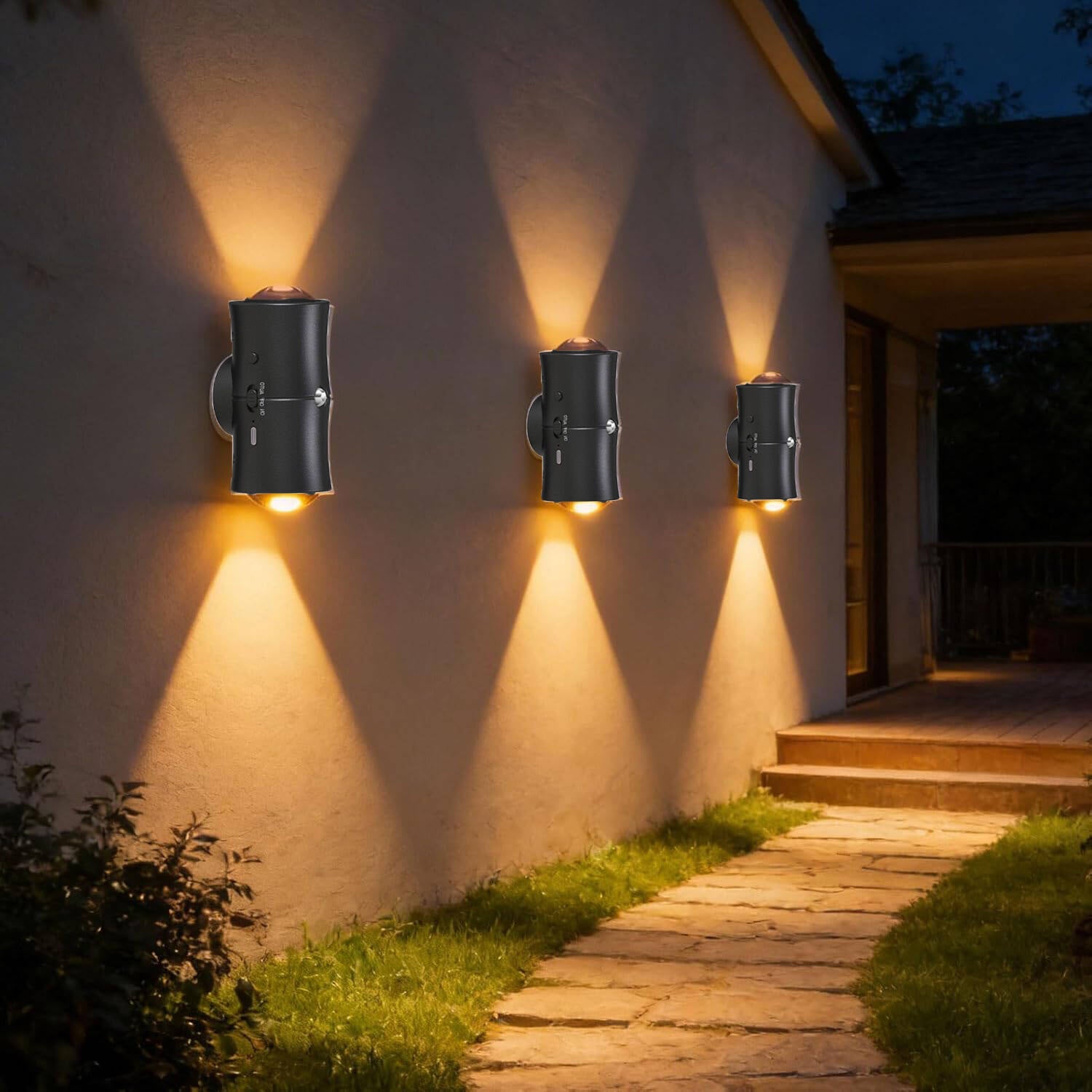 Rechargeable Motion Sensor Night Lights - 4-Pack for Effortless Illumination!