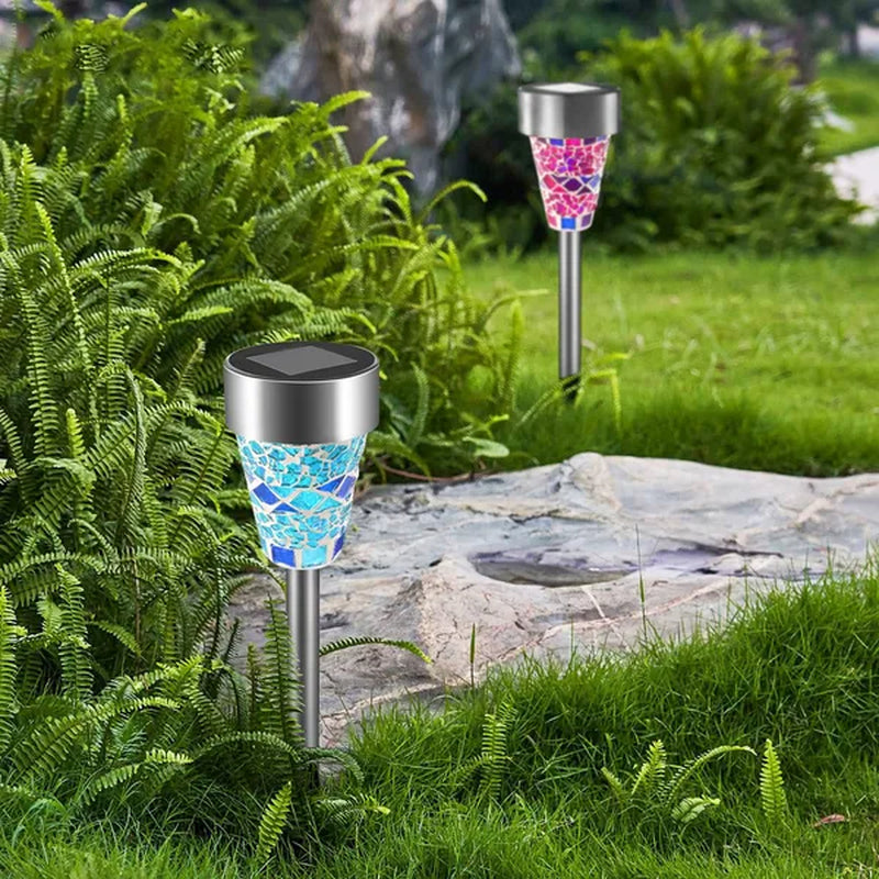 Transform Your Outdoors: 6-Pack Solar Garden Pathway Lights - Durable, Waterproof & 8-Hour Illumination for Driveways & Walkways