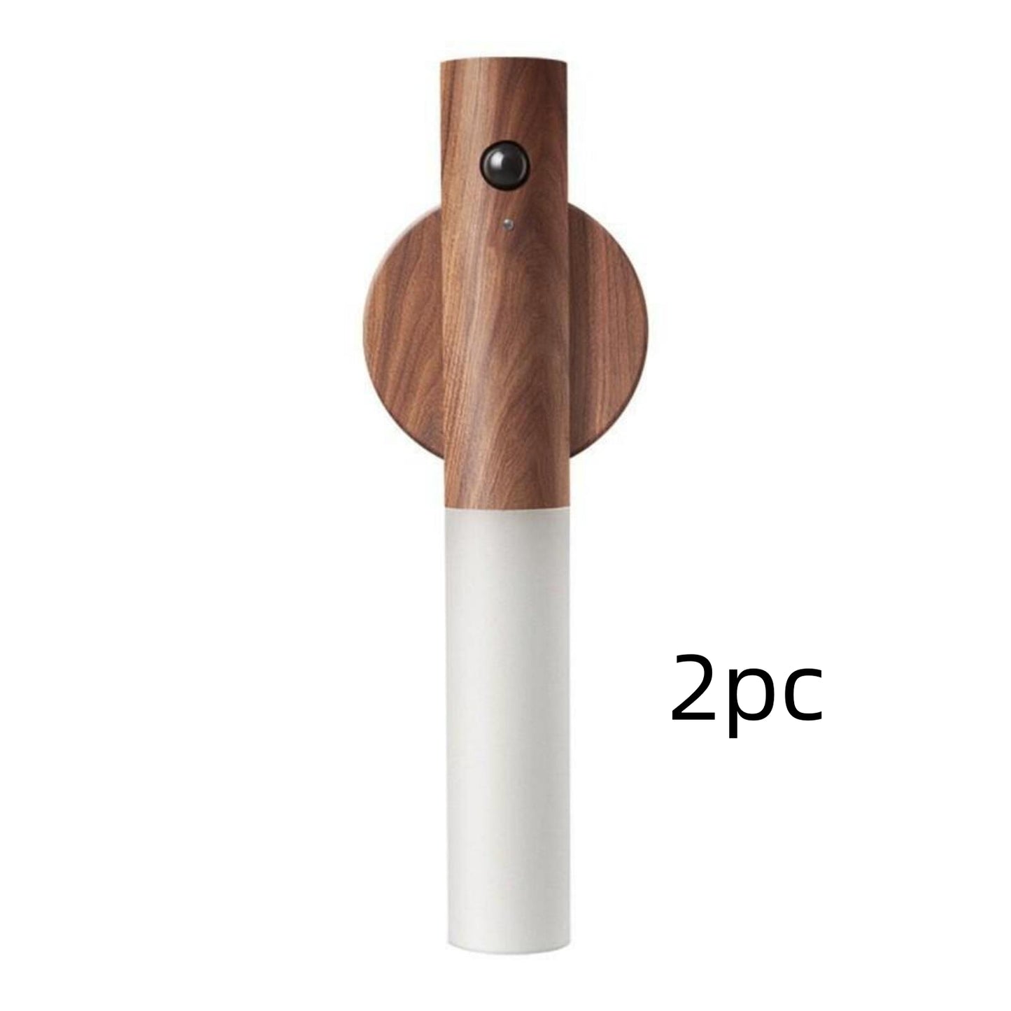 Magnetic Rechargeable Motion Sensor Night Light - Stylish Wooden LED Sconce for Bedroom, Hallway, and Stairs