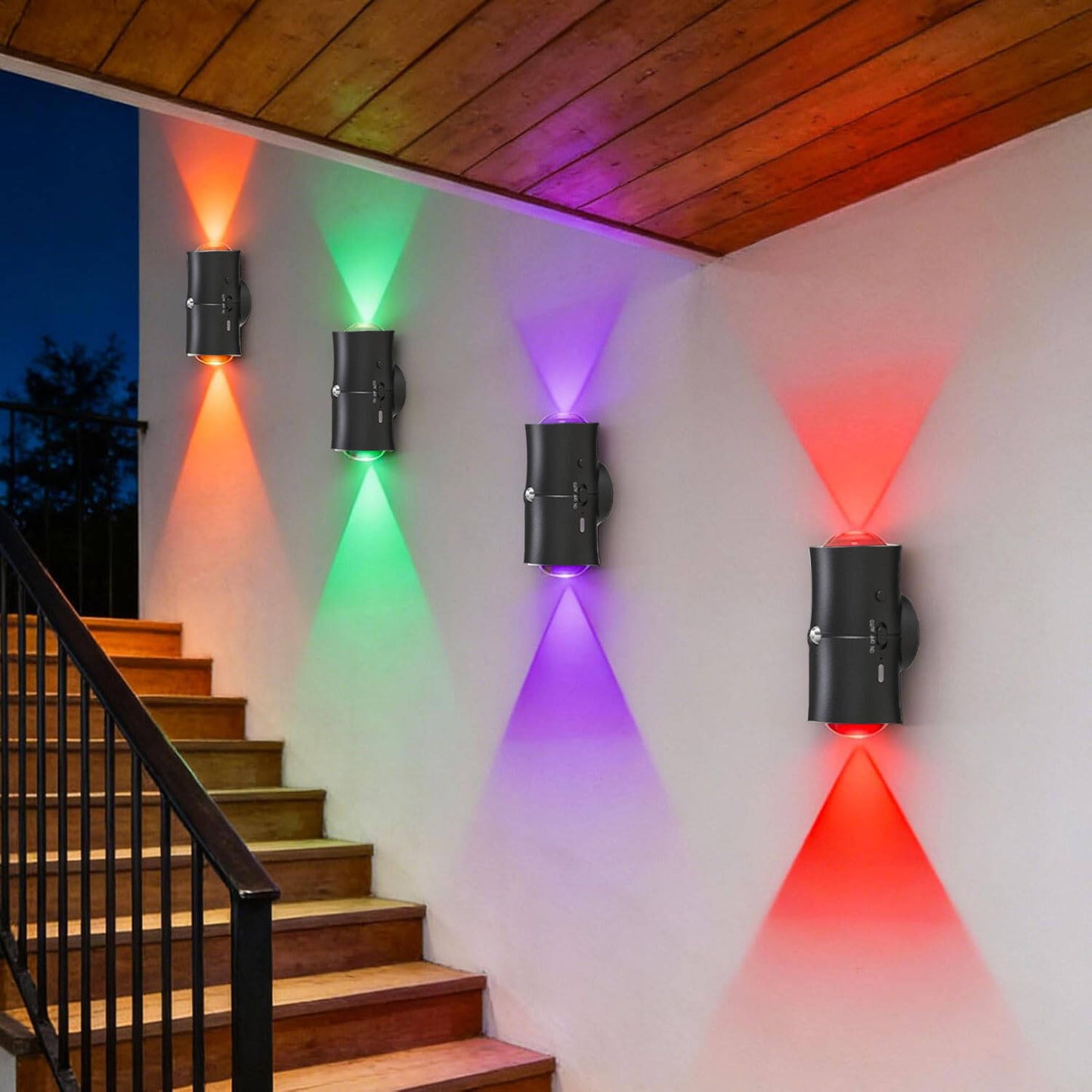 Rechargeable Motion Sensor Night Lights - 4-Pack for Effortless Illumination!