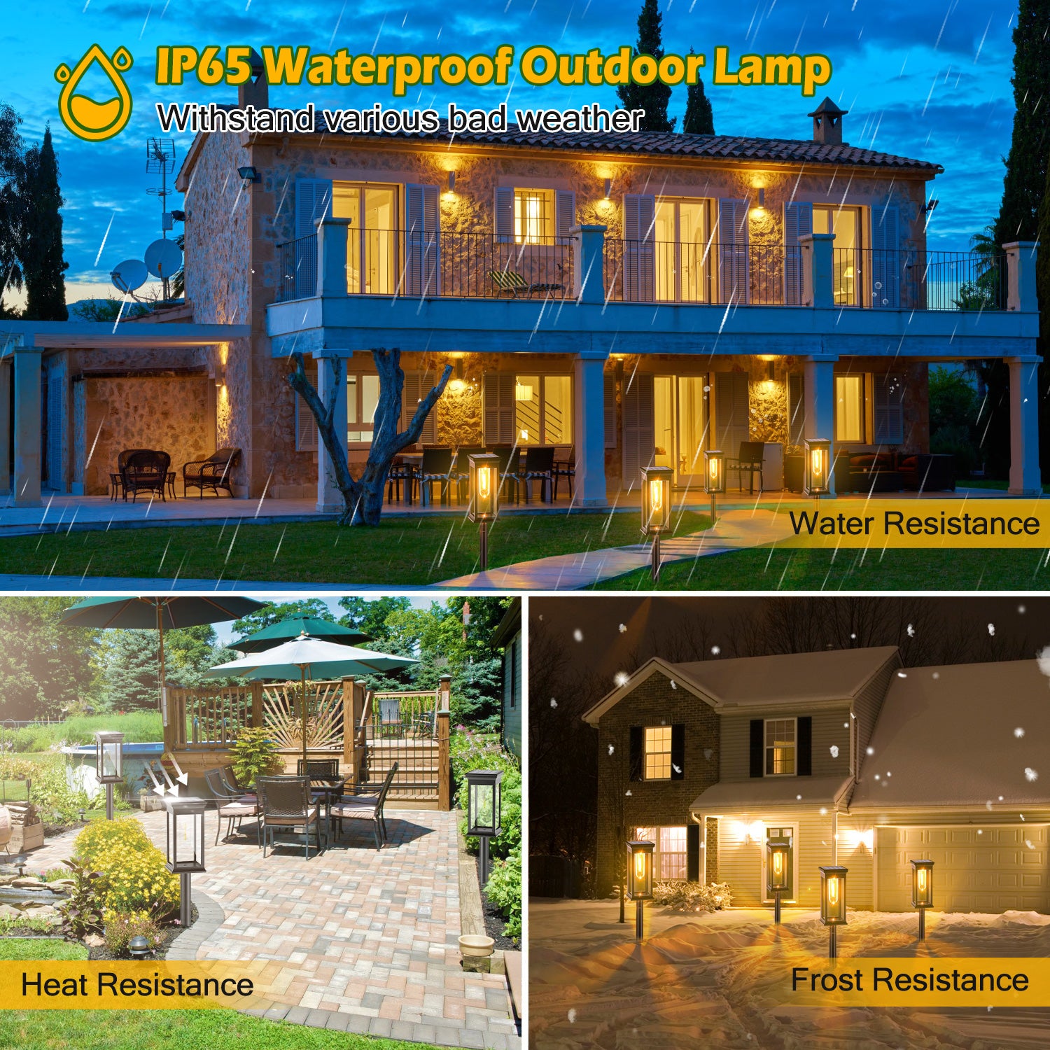Transform Your Outdoor Space: 6-Pack Solar Waterproof Stake Lights for Pathway, Garden, and Patio