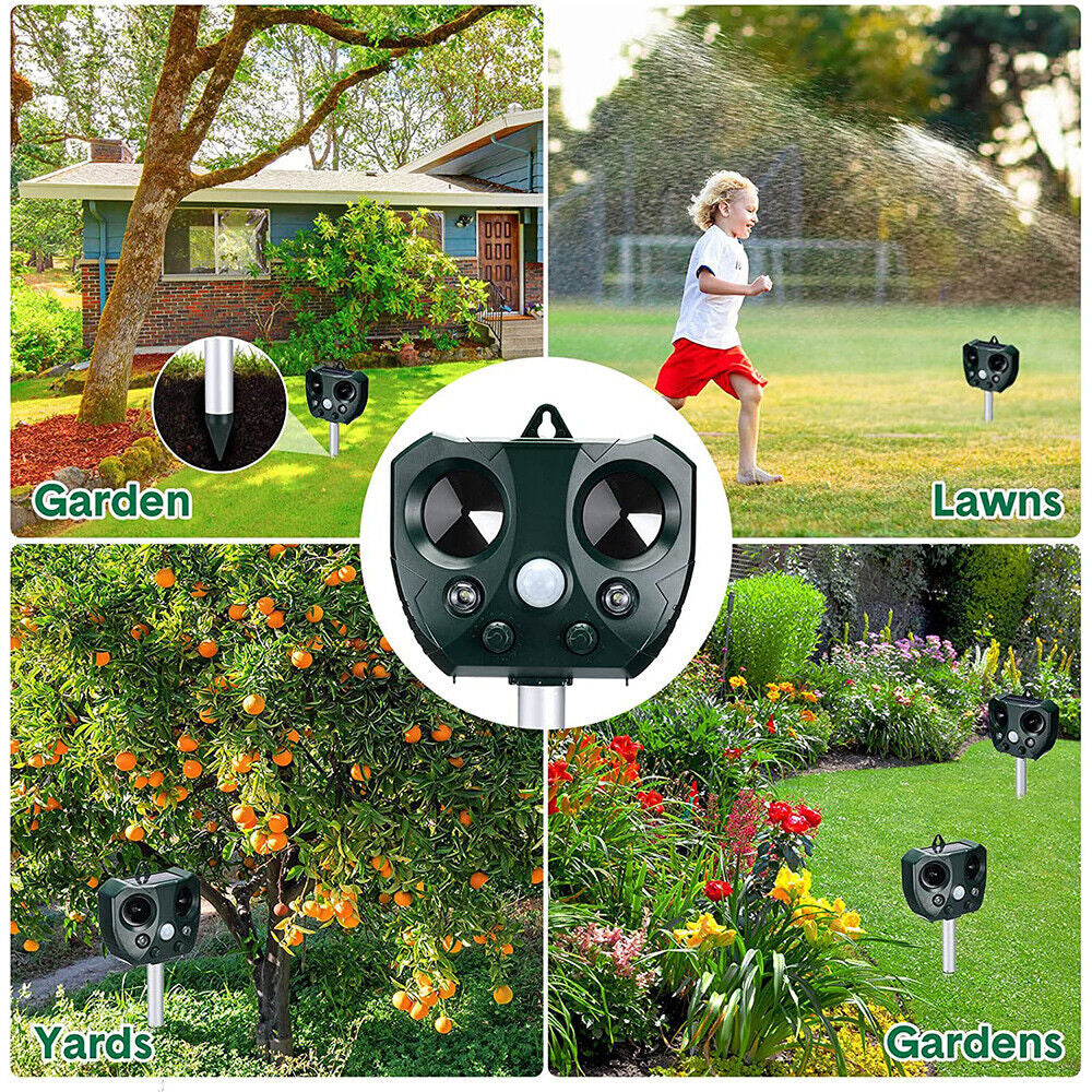 Eco-Friendly Solar Ultrasonic Bird Repeller with Motion Sensor – Ultimate Animal & Pet Deterrent for Rats and Possums