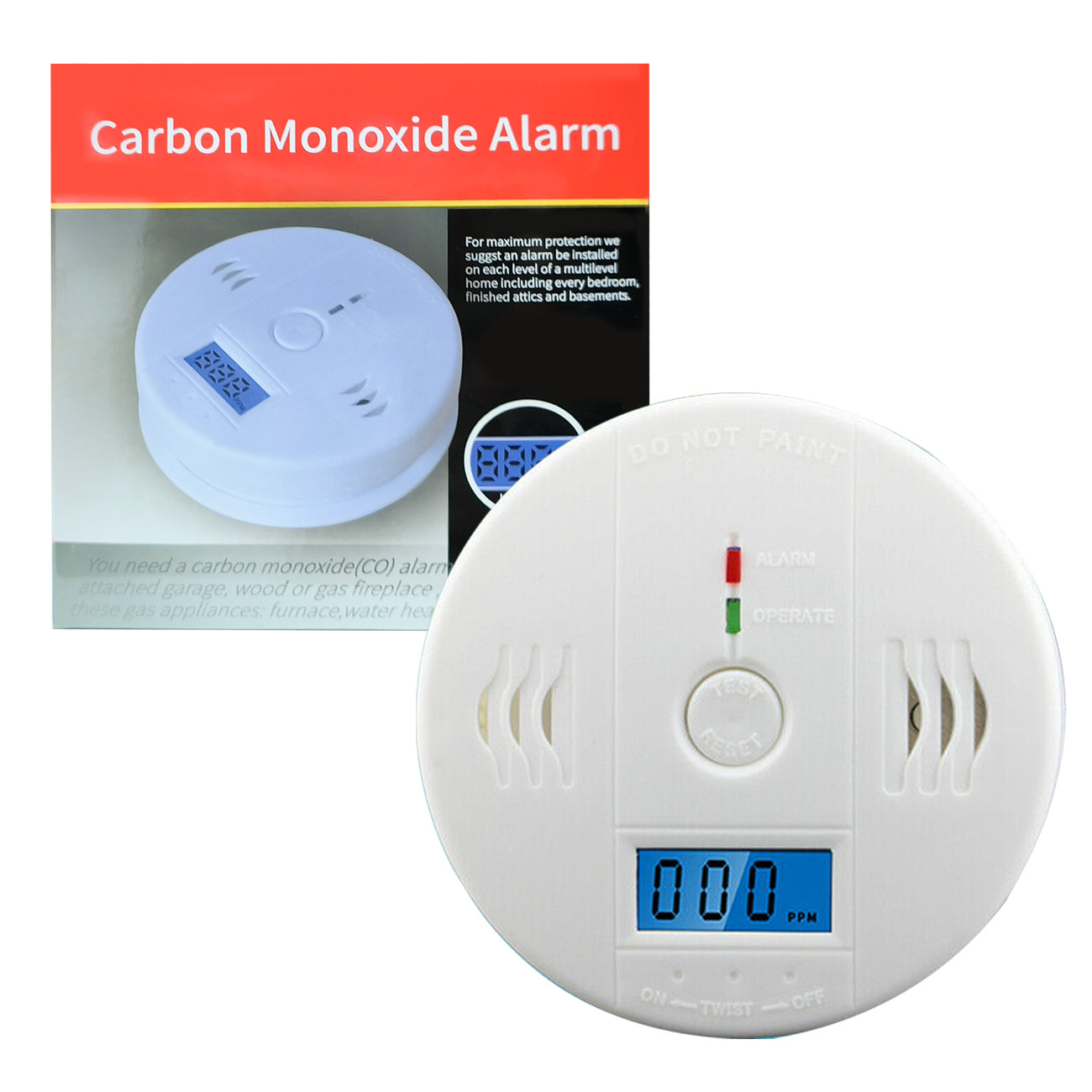 Ultimate CO Carbon Monoxide Alarm - Dependable Poison Detection & Safety Alert System