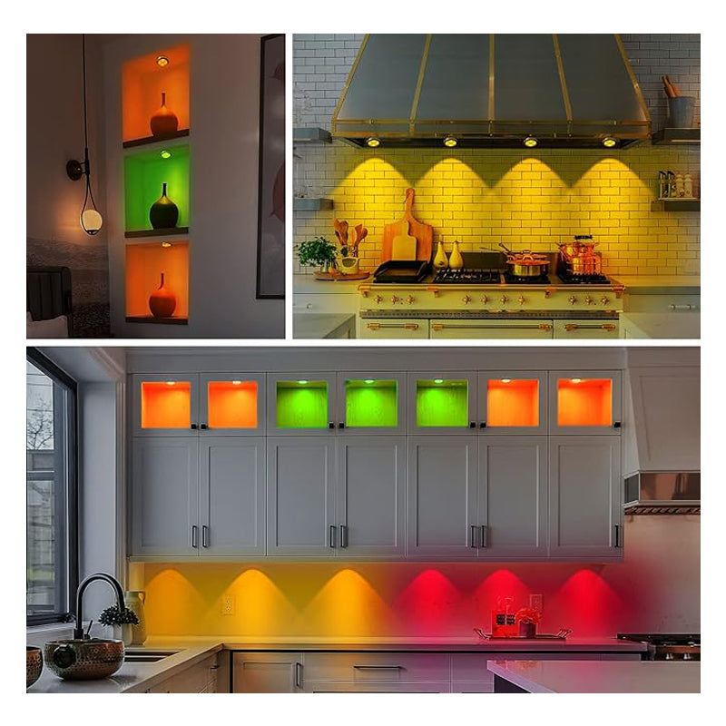 Illuminate Your Space: 3-Pack Rechargeable Wireless Motion Sensor LED Under Cabinet Night Lights