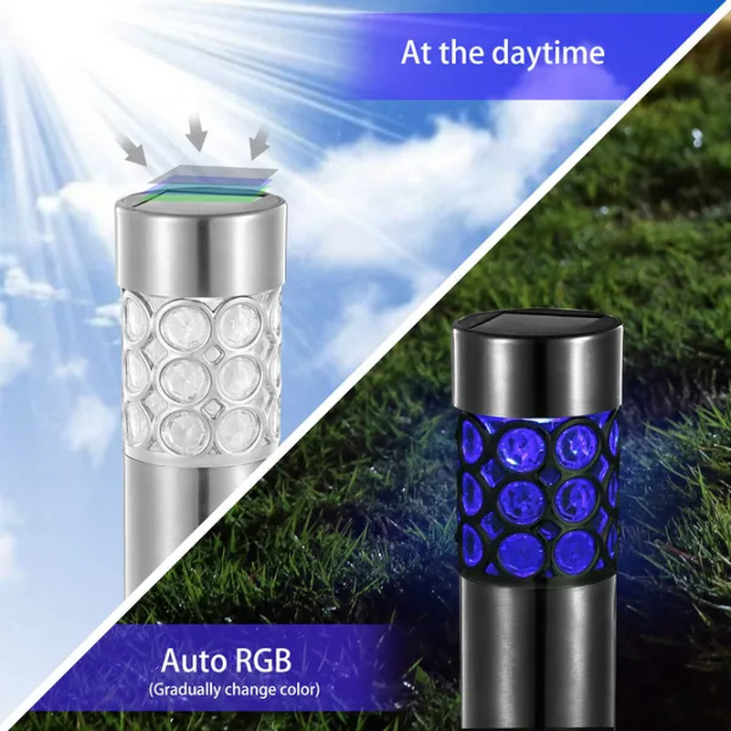 Transform Your Garden with Solarek 6 Pack Waterproof RGB Solar Lights - Ultimate Lawn Décor Solution!