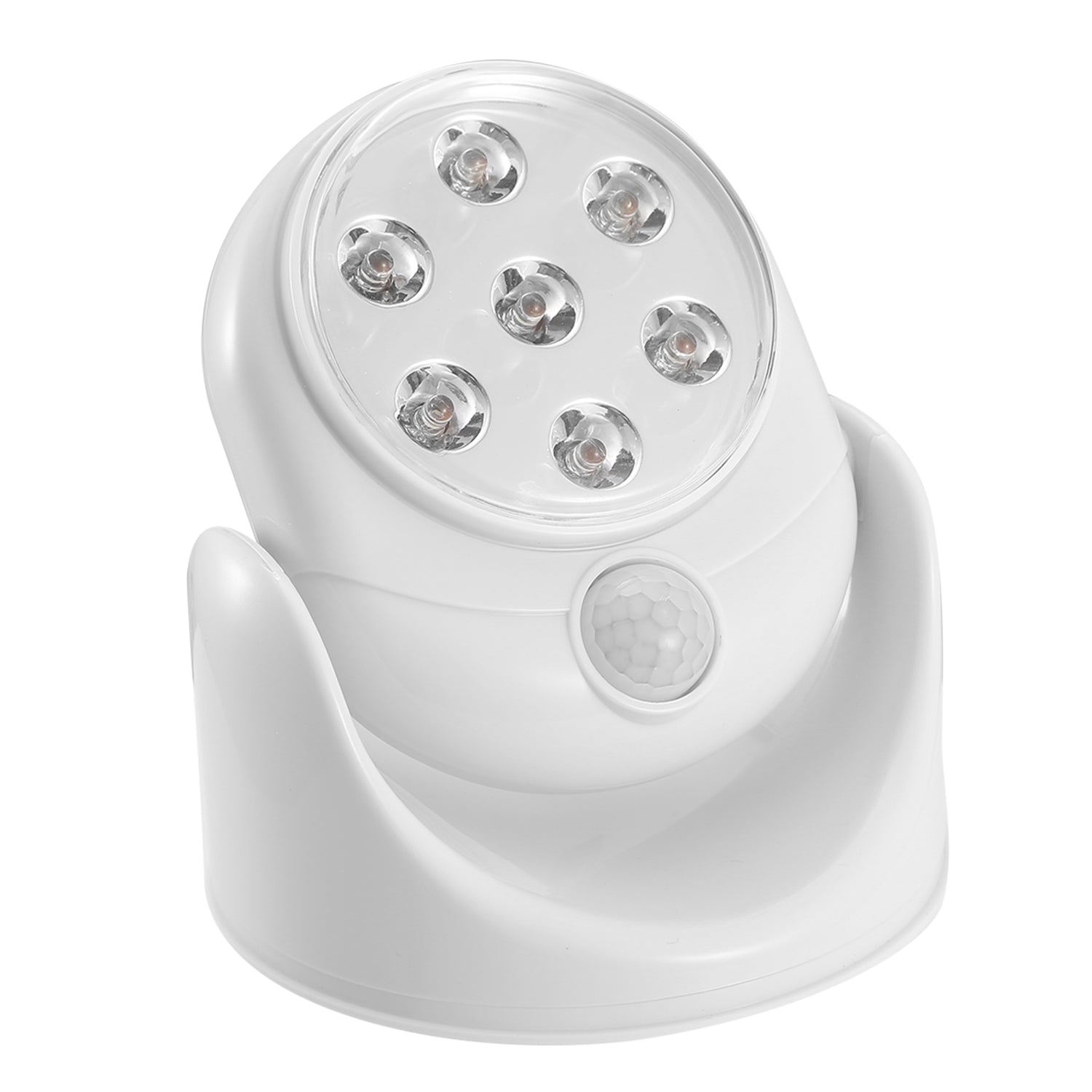 Revolutionary Wireless 360° LED Spotlight with Motion Sensor - Perfect Battery-Powered Night Lamp for Closets & Bathrooms, 23ft Sensing Range!