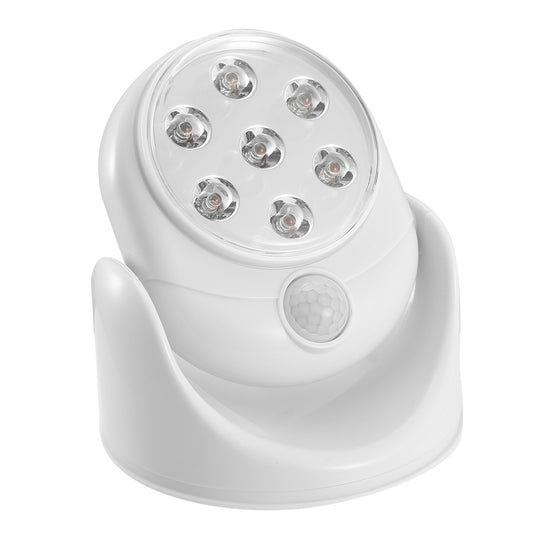 Revolutionary Wireless 360° LED Spotlight with Motion Sensor - Perfect Battery-Powered Night Lamp for Closets & Bathrooms, 23ft Sensing Range!