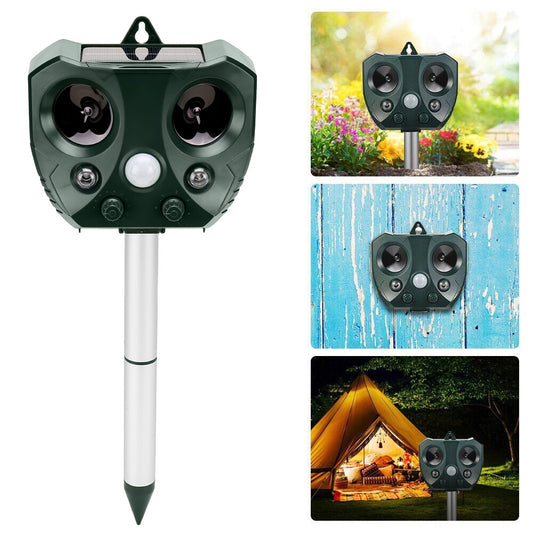Eco-Friendly Solar Ultrasonic Bird Repeller with Motion Sensor – Ultimate Animal & Pet Deterrent for Rats and Possums