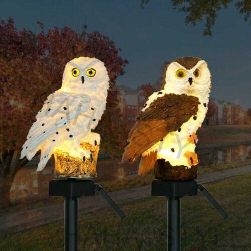 Transform Your Outdoor Space with Waterproof Solar Owl Garden Lights - Perfect for Pathways, Yards & Patios!