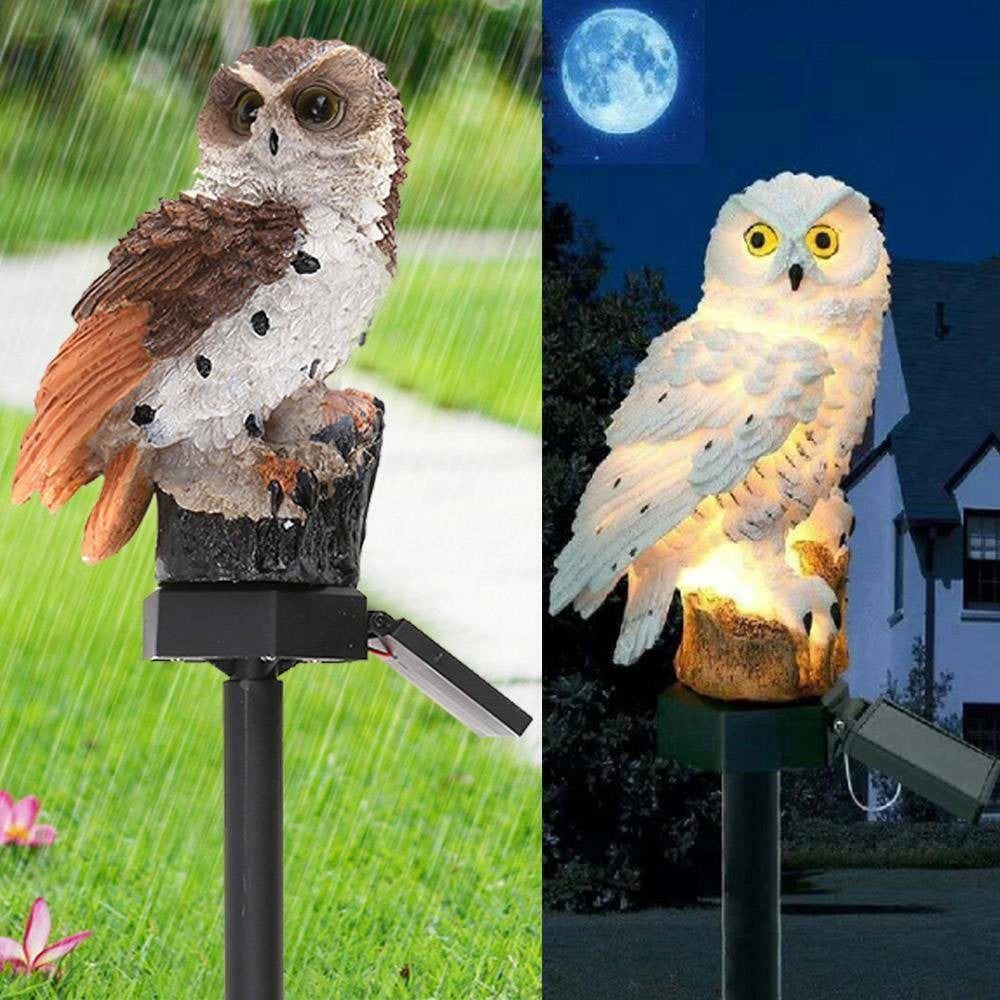 Transform Your Outdoor Space with Waterproof Solar Owl Garden Lights - Perfect for Pathways, Yards & Patios!