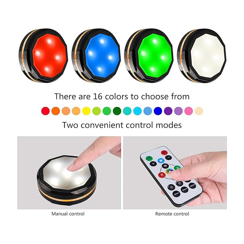 Illuminate Your Space: 3-Pack Rechargeable Wireless Motion Sensor LED Under Cabinet Night Lights
