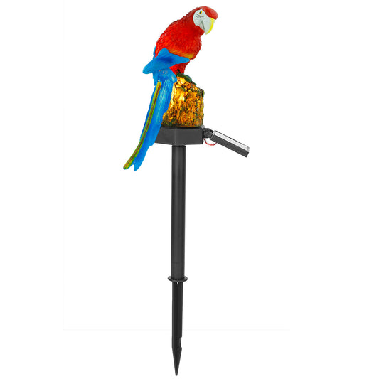 Transform Your Outdoor Space with Waterproof Solar-Powered Parrot Garden Lights - Perfect LED Decor for Lawn, Driveway & Patio!