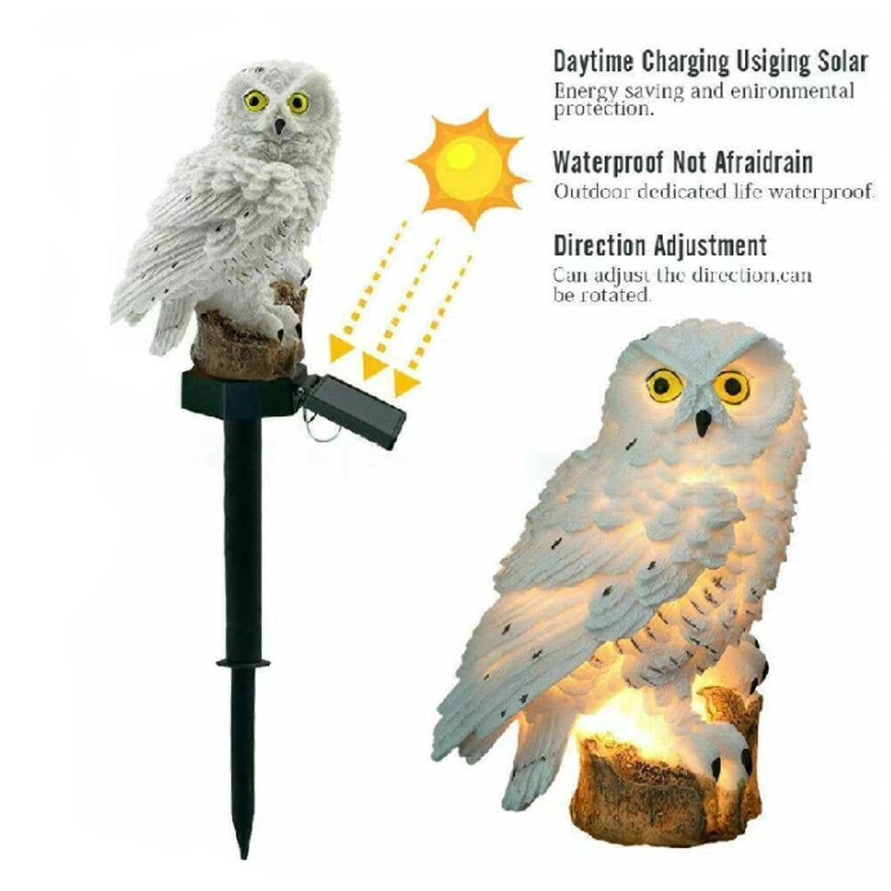 Transform Your Outdoor Space with Waterproof Solar Owl Garden Lights - Perfect for Pathways, Yards & Patios!