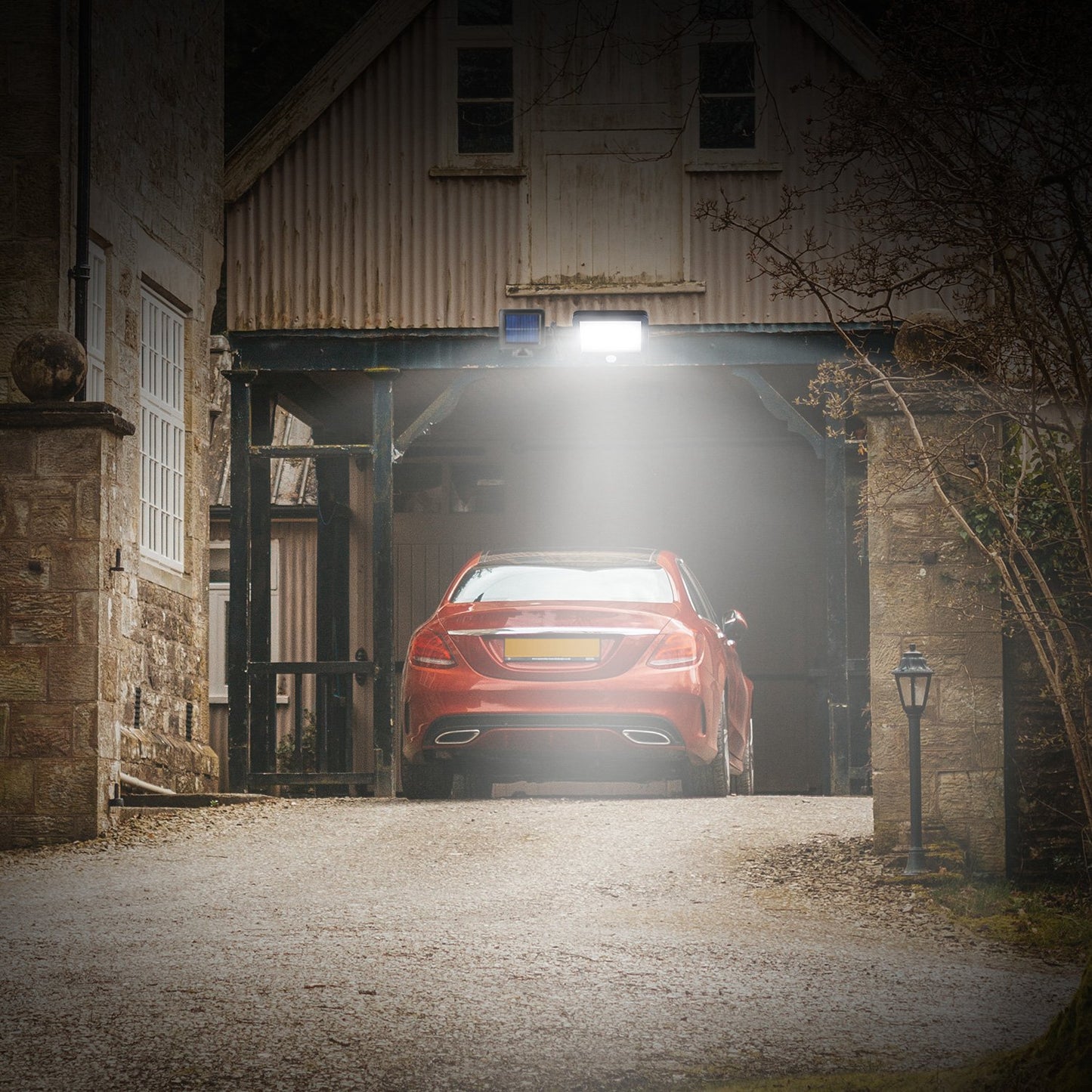 Transform Your Outdoor Space with Waterproof Solar Motion Sensor Wall Lights - Perfect for Front Door & Deck!