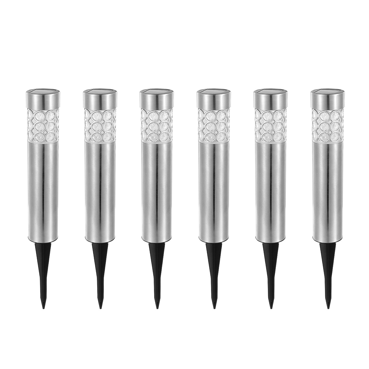 Illuminate Your Garden: 6-Pack Waterproof Solar RGB Color Changing Pathway Lights