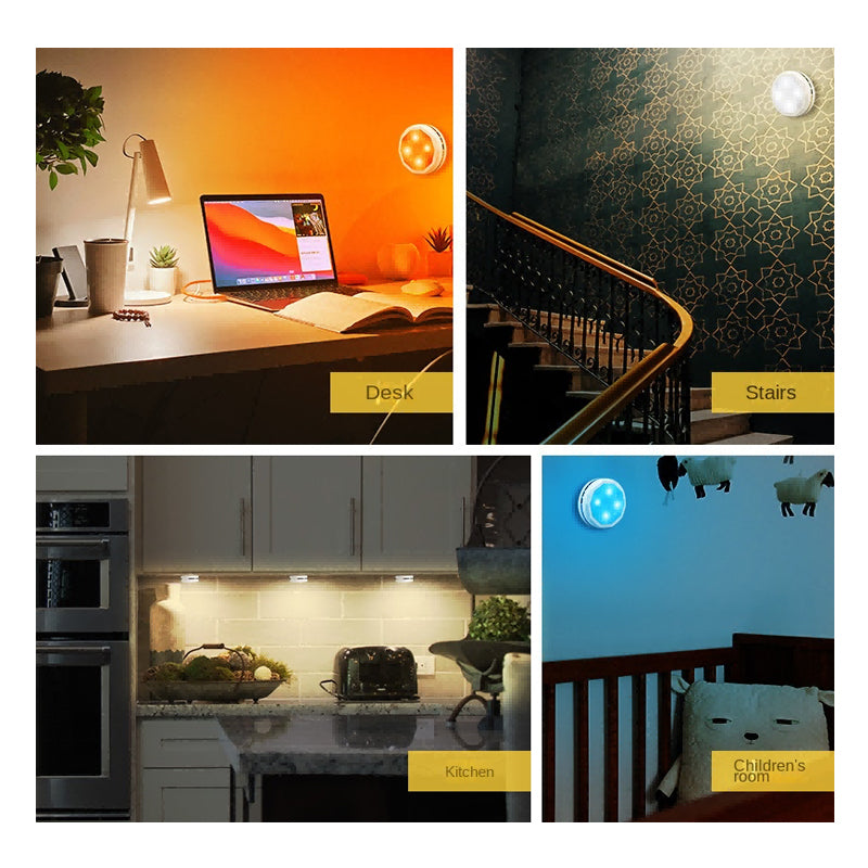 Illuminate Your Space: 3-Pack Rechargeable Wireless Motion Sensor LED Under Cabinet Night Lights