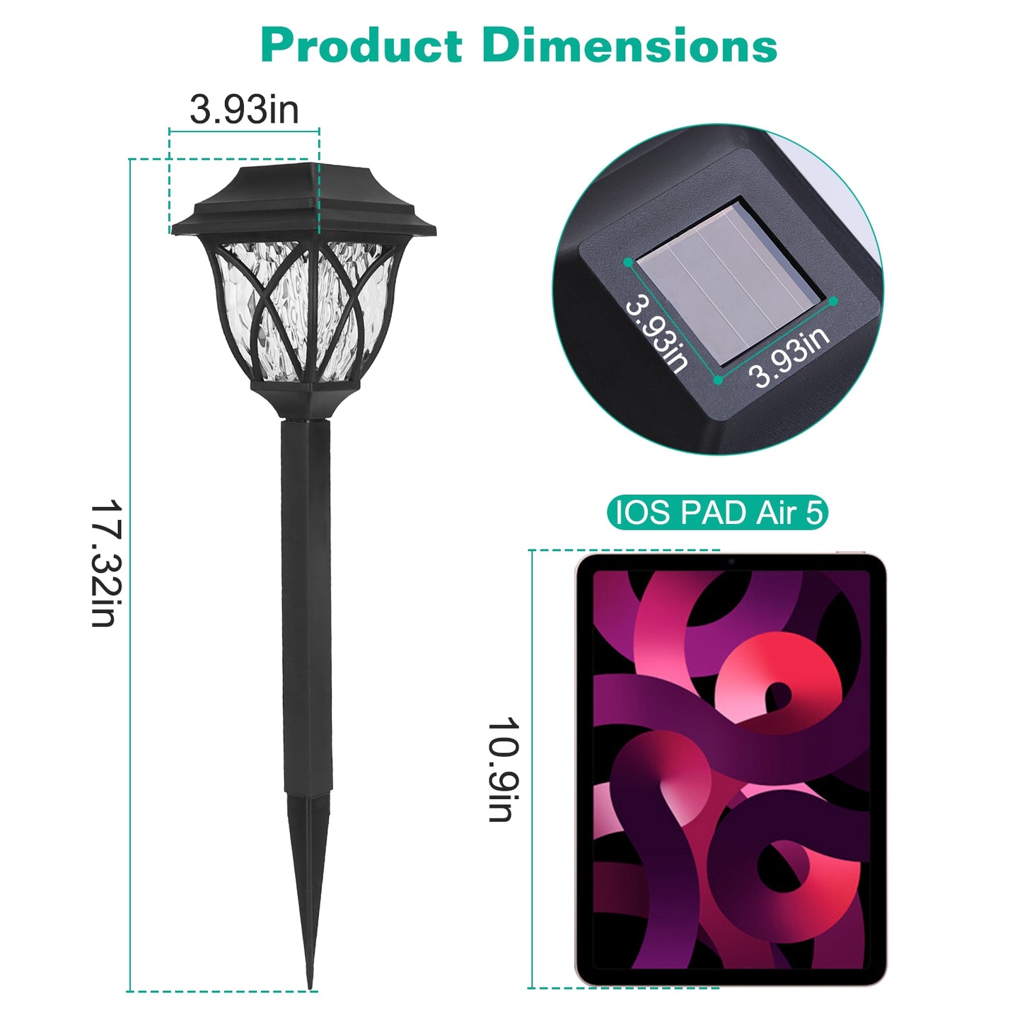 Illuminate Your Outdoors: 6-Pack Solar Powered Waterproof Stake Lights for Pathway, Garden, and Patio Decor